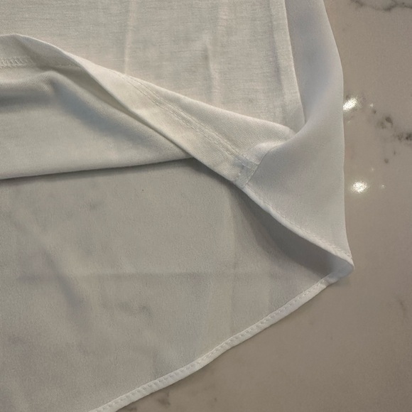 INC sheer white tank blouse - Picture 8 of 10